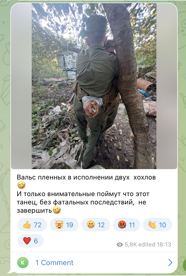 Скриншот публикации Александра Гармаева
